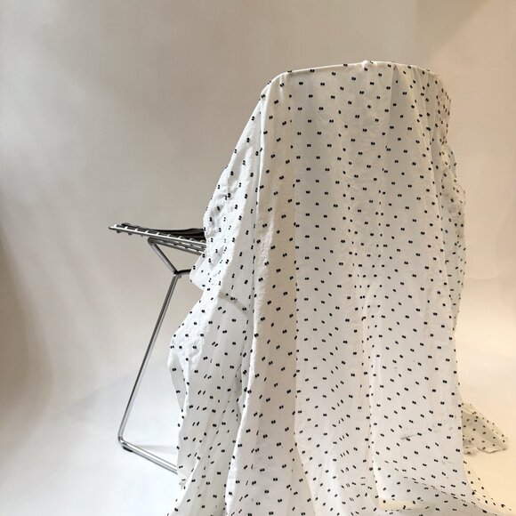 Henrik Vibskov bumble shirt dress in White with woven polka dot pattern - Picture 4 of 12